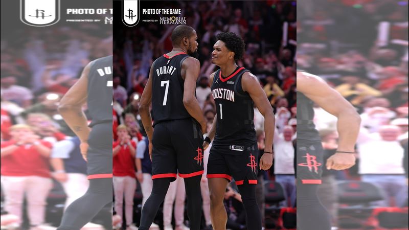 杜蘭特三分球絕殺太陽。（圖／翻攝自火箭 X）