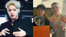 台灣男星賴冠霖（右）近況曝光。（圖／翻攝自微博）