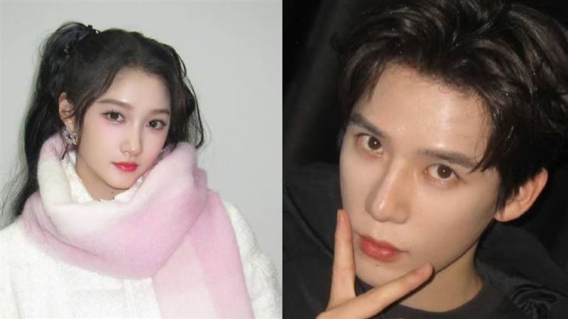 王安宇（右）爆交往關曉彤。（圖／翻攝自微博）