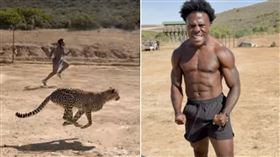 IShowSpeed帶傷硬跑，對只慢幾秒的結果非常滿意。（圖／翻攝自YT＠IShowSpeed）