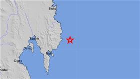 快訊／菲律賓驚傳「規模6.4」地震！深度58.5公里（圖／翻攝自美國地質調查局官網）