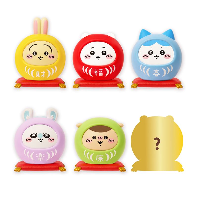 YENDAR研達吉伊卡哇祈福達摩系列公仔共6入。（圖／品牌業者提供）