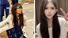 中國網紅吳甄楨遭斷腿流落柬埔寨街頭引起討論。（合成圖／翻攝抖音）