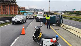 車禍事故現場。（圖／翻攝畫面）