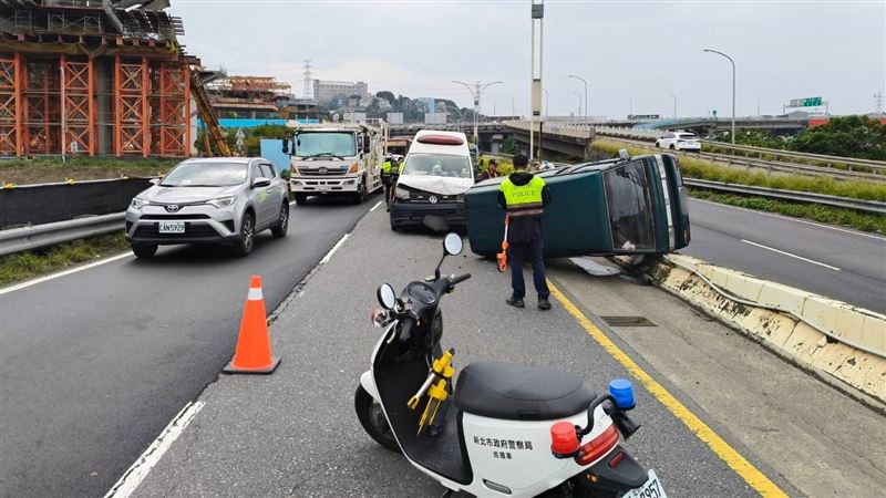 車禍事故現場。（圖／翻攝畫面）