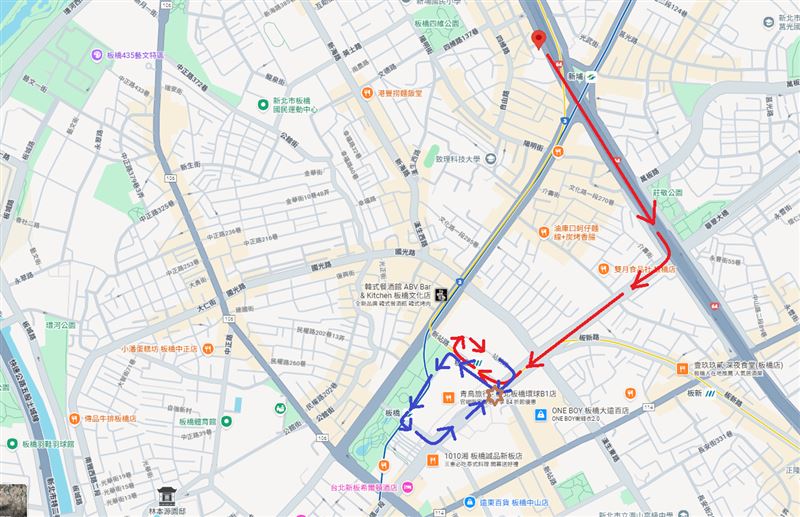張男逃逸路線。（圖／翻攝畫面）