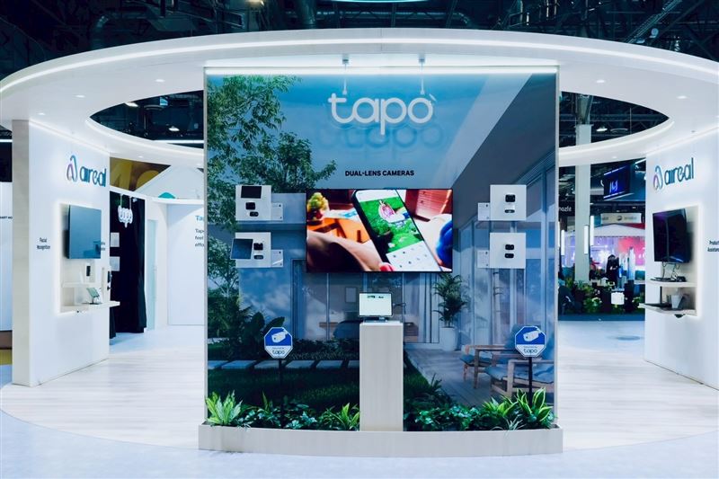 TP-Link同步亮相三款搭載Aireal技術的Tapo系列新品，包括太陽能雙鏡頭攝影機Tapo C645D KIT、AI太陽能攝影機Tapo C465，以及智慧泛光攝影機Tapo C710