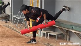 統一獅曾偉喆。（圖／記者黃耿誼攝影）