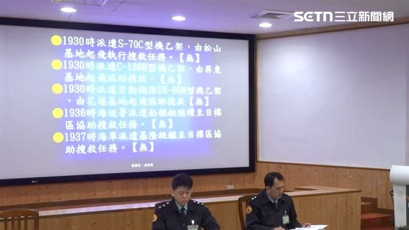 針對事故，空軍司令部今天（7日）上午舉行臨時記者會對外說明。（圖／翻攝自國防部發言人）