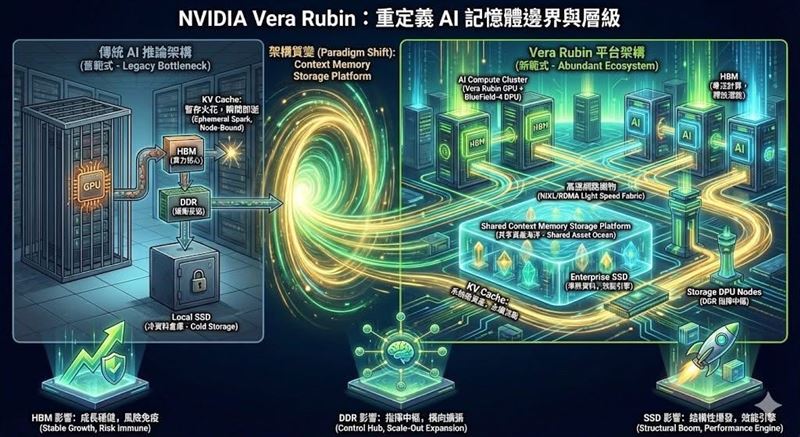 記憶體結構翻轉，還有「以存代算」結構，為SSD市場帶來新契機。（圖／翻攝萬鈞法人視野）