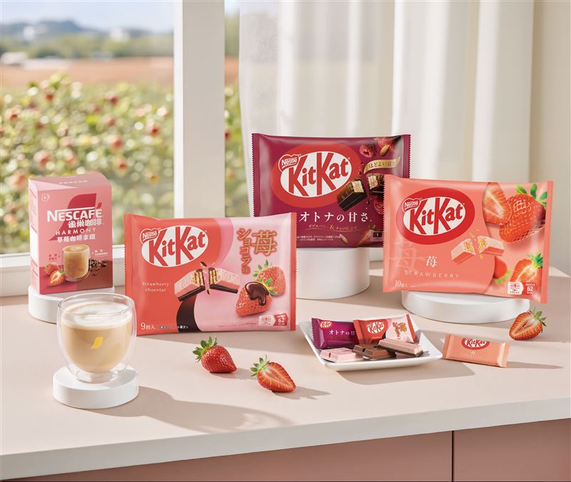 從精緻巧克力到暖心咖啡,雀巢全面包辦草莓控的冬日幸福儀式感。(圖/品牌業者提供)