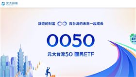 謝金河指出，ETF持股調整已成市場重要波動來源，顯示ETF時代全面來臨，元大0050市值達6,880.8億元，超越日月光的6,545億元，若視為單一公司，已躍升台灣市值第十大企業。（圖／翻攝自元大網站） 