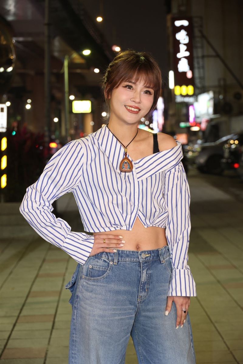 丟丟妹談身體近況。(圖/記者鄭孟晃攝影)