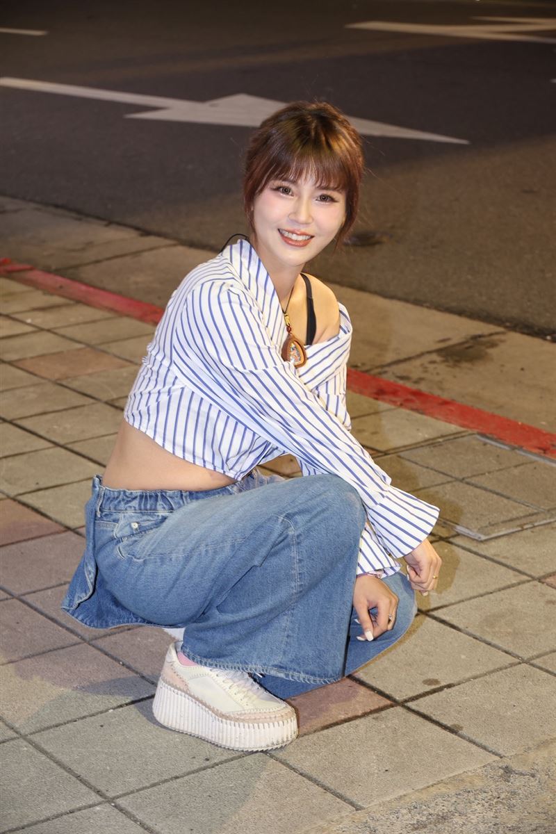 丟丟妹準備做健康檢查。(圖/記者鄭孟晃攝影)