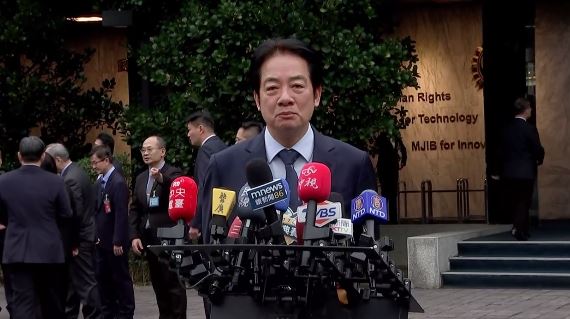 總統賴清德出席「法務部調查局調查班第62期結業典禮」時受訪（圖／翻攝畫面）