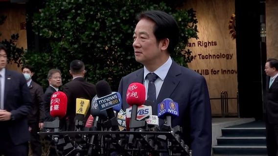 總統賴清德出席「法務部調查局調查班第62期結業典禮」時受訪（圖／翻攝畫面）