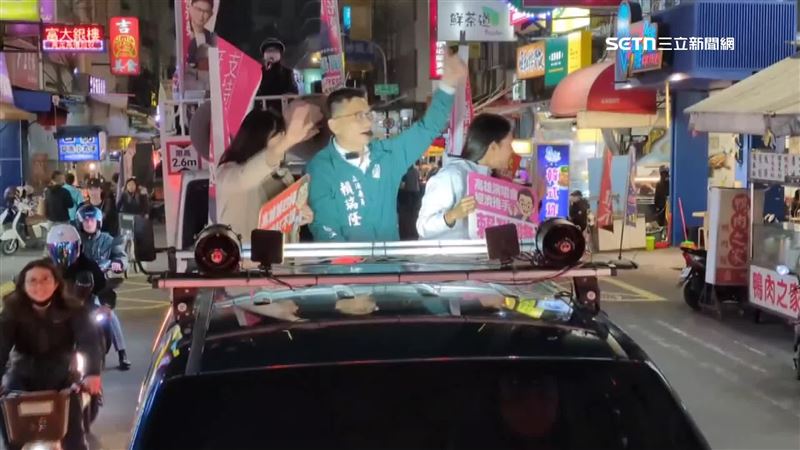 賴瑞隆一個晚上連掃苓雅區七、八個夜市跟商圈