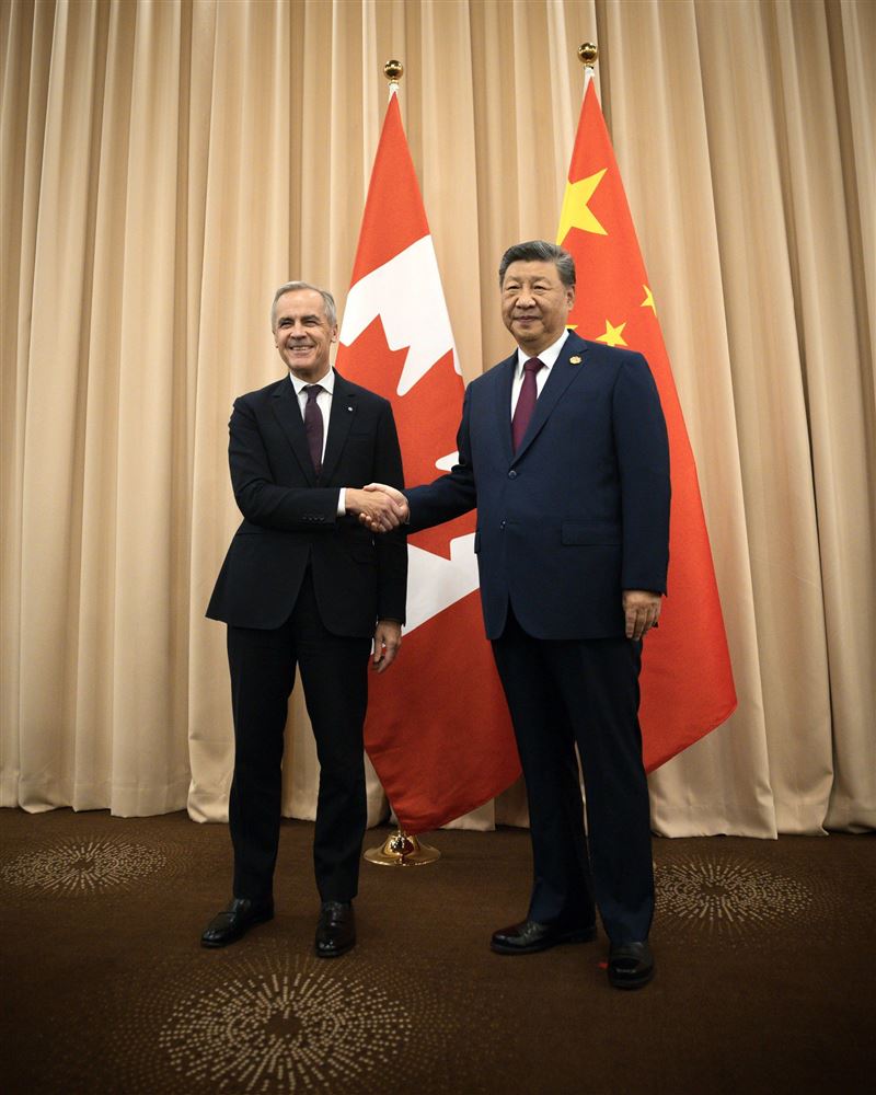 卡尼與習近平上次的會面是在2025年10月於南韓舉行的亞太經合組織高峰會上。（圖／翻攝自X平台 @MarkJCarney）