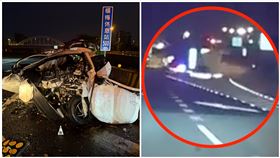 五楊,分隔島,自撞,死亡（圖／翻攝自記者爆料網）