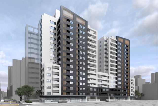 蔣萬安上任後力推的「都更7599專案」招商第一案「吉春賞」已公告招商，預計創造約64.25億元不動產價值。（模擬圖／台北市住都中心提供）