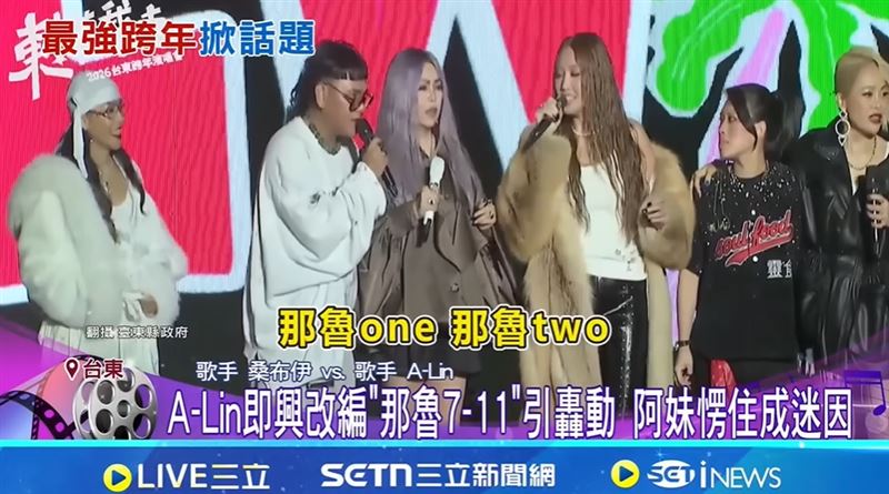 A-Lin《那魯-7-Eleven》讓《東!帶我走》完勝全台跨年,專家曝殘酷真相以及成為教科書等級的行銷學教材。(圖/翻攝自三立新聞網)