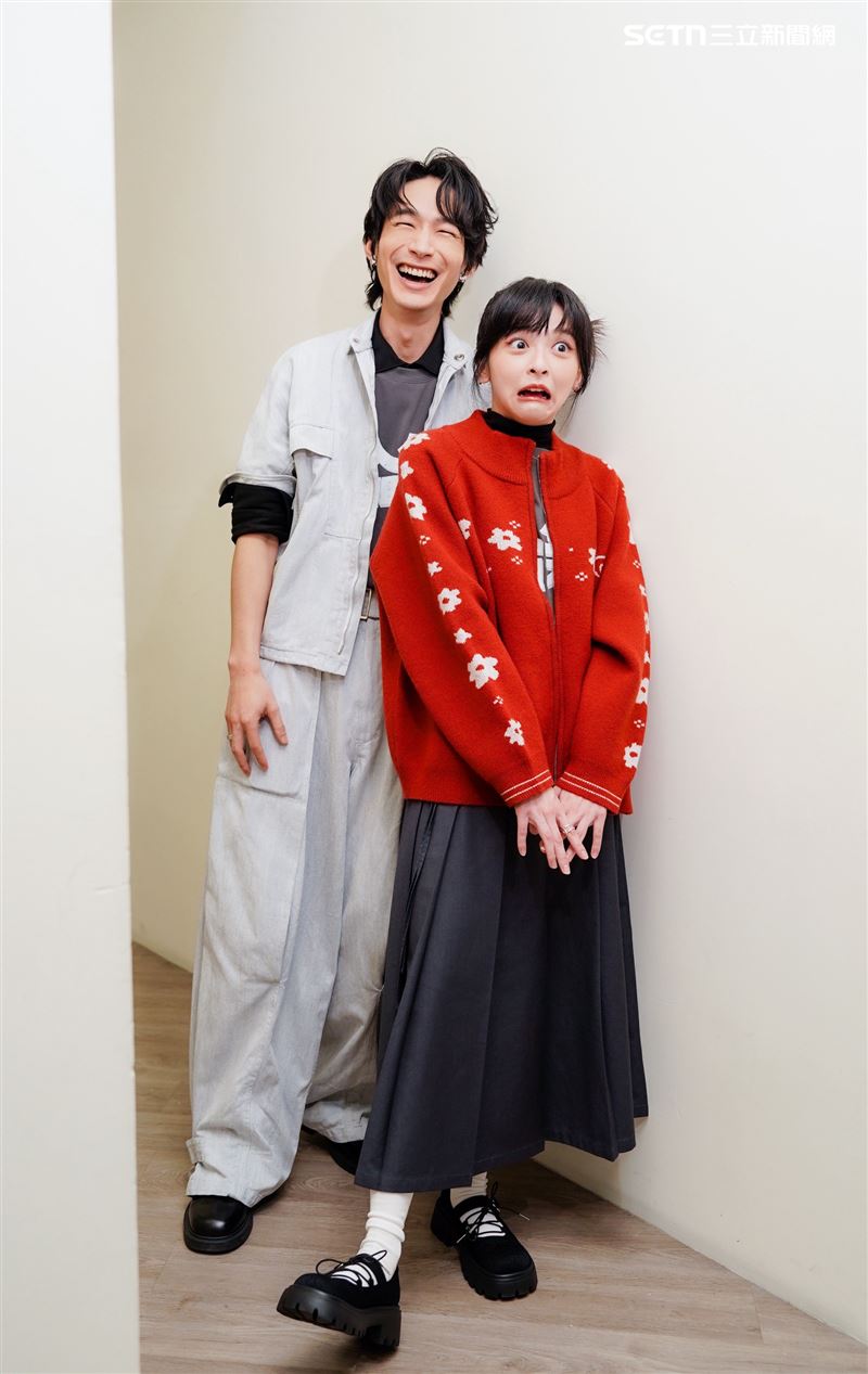 黃河、陳妍霏接受《三立新聞網》專訪。（圖／記者趙于瑩攝影）