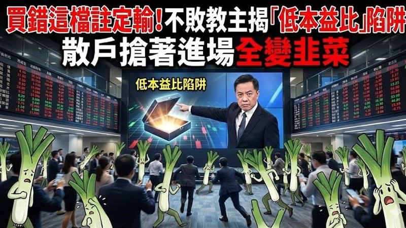 聯電昨日漲停，今日卻爆量收黑？不敗教主陳重銘示警：小心大人倒貨！他點破「便宜股價」假象，直言聯電配息大方反而是硬傷，缺乏研發資金只能在先進製程旁「喝肉湯」。反觀台積電砸錢築起技術高牆，才是長線投資首選，千萬別被高殖利率騙了！（AI製圖）