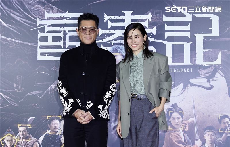 古天樂、宣萱來台宣傳電影《尋秦記》。(圖/記者趙于瑩攝影)