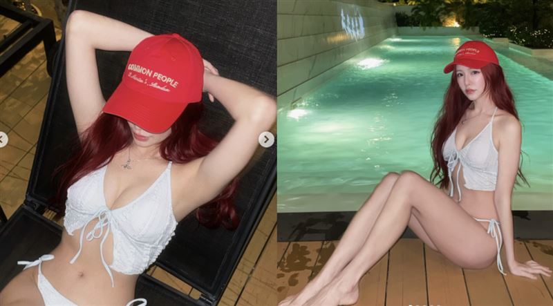 李恩菲辣曬比基尼。(圖/翻攝自IG)