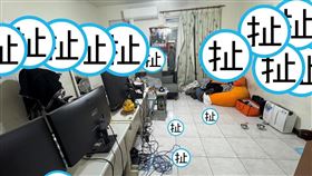 百萬創作者實測「蟑螂恐懼訓練」，工作室畫面讓網友崩潰。（翻攝自facebook/Onion man）