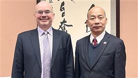 美國在台協會處長谷立言與立法院院長韓國瑜及副院長江啟臣會面。（圖／美國在台協會 AIT）
