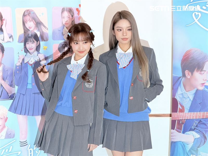 ANITA（左）、 BabyMint成員粼粼。（圖／記者王培驊攝影）