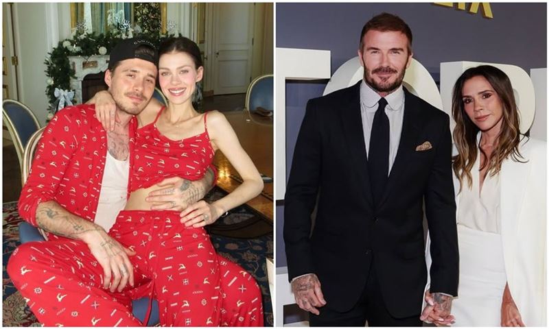 布魯克林為了妻子妮蔻拉（左圖），跟父母貝克漢、維多利亞（右圖）決裂。（翻攝brooklynpeltzbeckham IG／victoriabeckham IG）