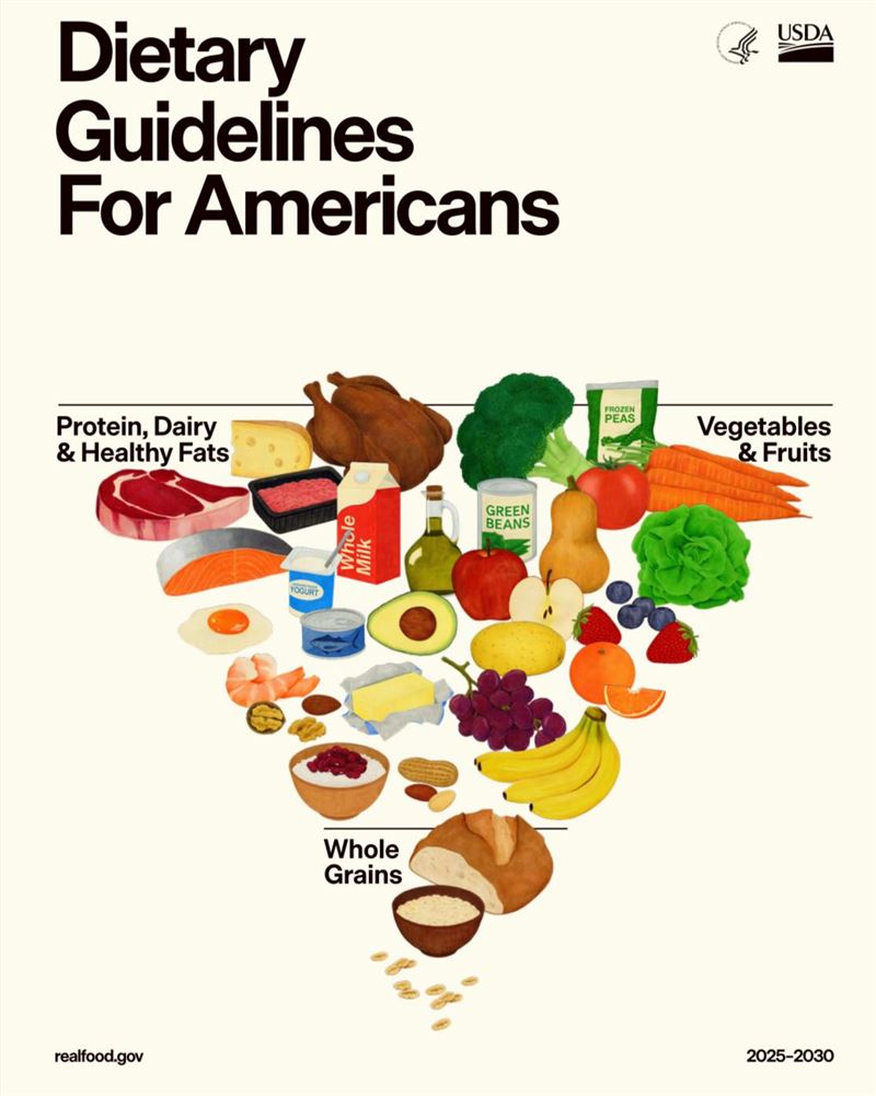 美國最新飲食指南重新排列食物類別的順序，引發關注。(圖／取自劉中平醫師的臉書)