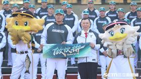 2026台鋼雄鷹春訓開訓儀式，新入隊球員王維中。（圖／記者劉彥池攝影）