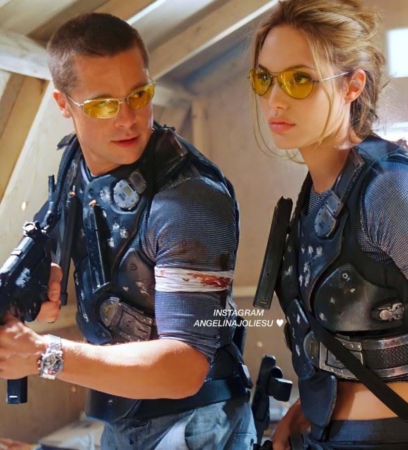 裘莉與彼特因合作《史密斯任務》相識相戀，當年話題不斷，之後組成擁有6名孩子的大家庭。（圖／翻攝自安潔莉娜裘莉IG）