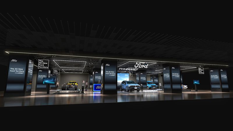 台北三創園區1樓十二立方將於1月15日至26日展出多款熱銷車。（圖／Ford提供）