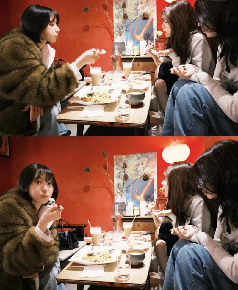 LE SSERAFIM成員宮脇咲良現身台北。（圖／翻攝自IG @39saku_chan）