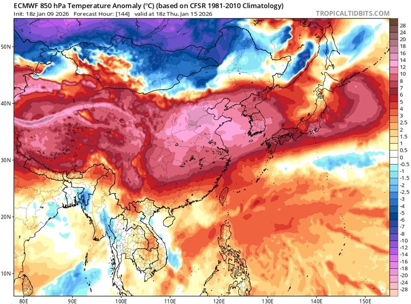 下週開始明顯回暖，且會氣溫逐日升高，中南部可上看27度，並持續至下週末。（圖／翻攝自觀氣象看天氣臉書）