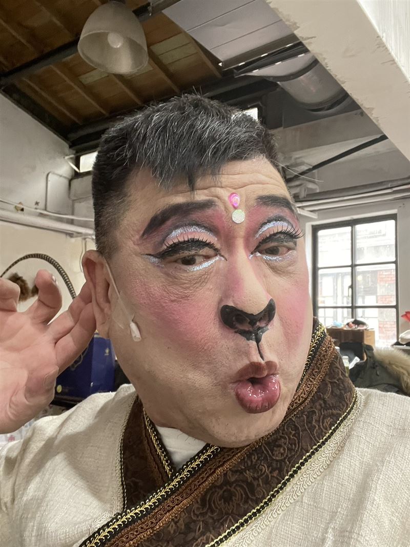 孫德榮扮成孫悟空。(圖/本人提供)