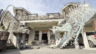 獨／青龍白虎隧道樓梯　民宅爆紅成打卡點