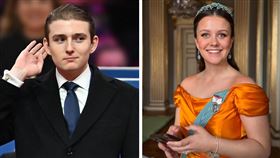 20歲的巴倫（左圖）和18歲的伊莎貝拉公主（右）年齡相仿。（翻攝X@cinecitta2030、detdanskekongehus IG）