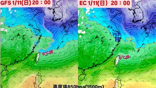明晚0°C線壓境　冷氣團襲恐探個位數低溫