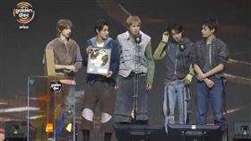 CORTIS榮獲金唱片新人獎。（圖／翻攝自Disney+）