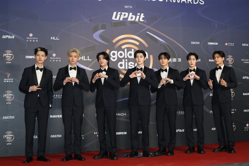 男團ENHYPEN上周才剛來台參加金唱片頒獎典禮。(圖/記者鄭孟晃攝影)