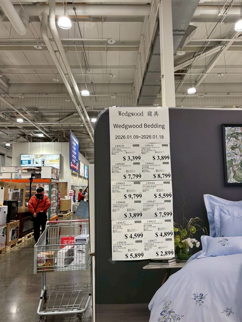好市多上架Wedgwood寢具，吸引會員狂掃貨。（圖／翻攝自Costco好市多 商品經驗老實說）