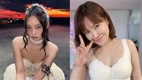 Jennie機場臭臉遭炎上，陳沂發文力挺。（圖／翻攝自IG @jennierubyjane、陳沂臉書）