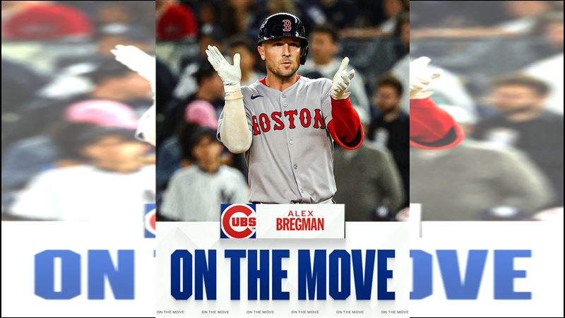 明星三壘手布瑞格曼（Alex Bregman）加盟小熊。（圖／翻攝自MLB X平台）