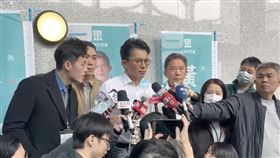 黃國昌新北市後援會成立大會會前受訪。（圖／翻攝自黃國昌直播）