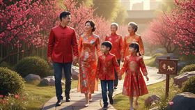 不只是吃飯！除夕夜「守歲」竟是為了幫父母「借時間」？馬年守歲添吉祥。（示意圖／AI生成）